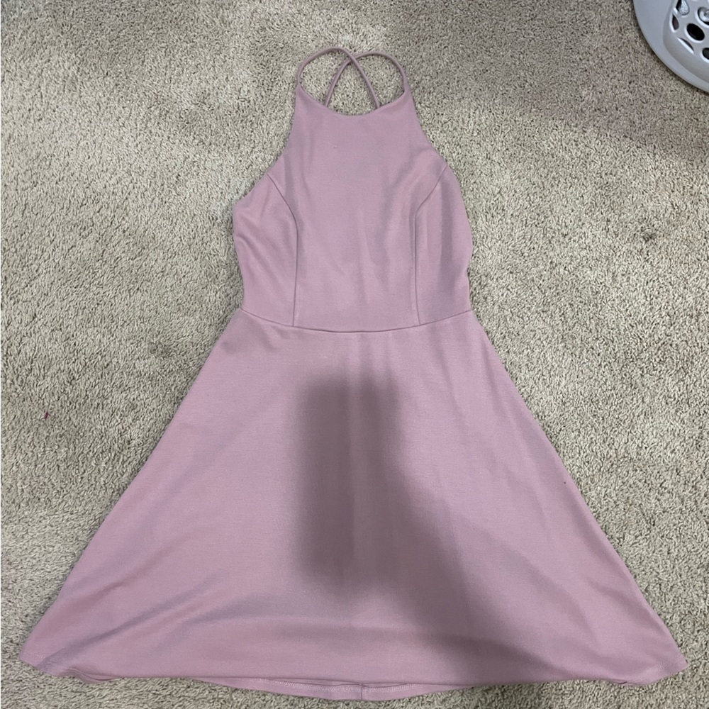 Soprano Mauve Backless Dress
